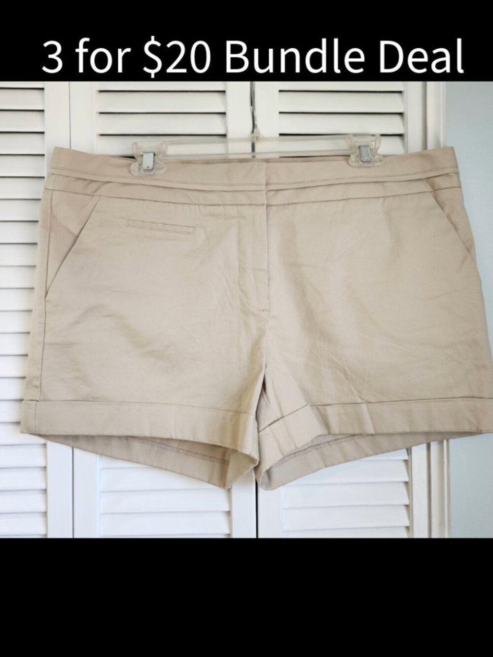 Harve Benard Tan Chino Shorts size 14 nwt $70